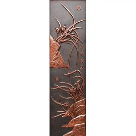 orchid wall relief(001)