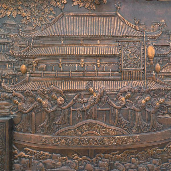 Museum-quality Copper Wall Relief