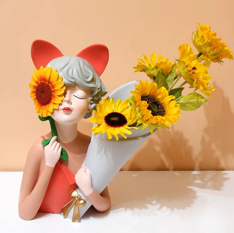 Resin Vase For Home Decoration